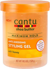 Cantu shea butter (Anti- Shedding Styling Gel - with honey) 524g 18.5oz.