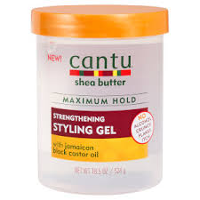 Cantu shea butter (Strengthening Styling Gel - with Jamaican black castor oil) 524g 18.5oz.