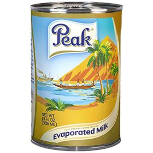 PEAK EVAPORATED MILK  410gr FULL CREAM UNSWEETENED